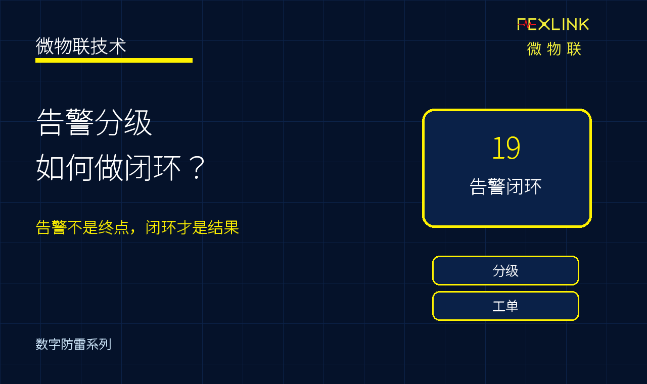 图1：数字防雷平台告警分级和工单闭环