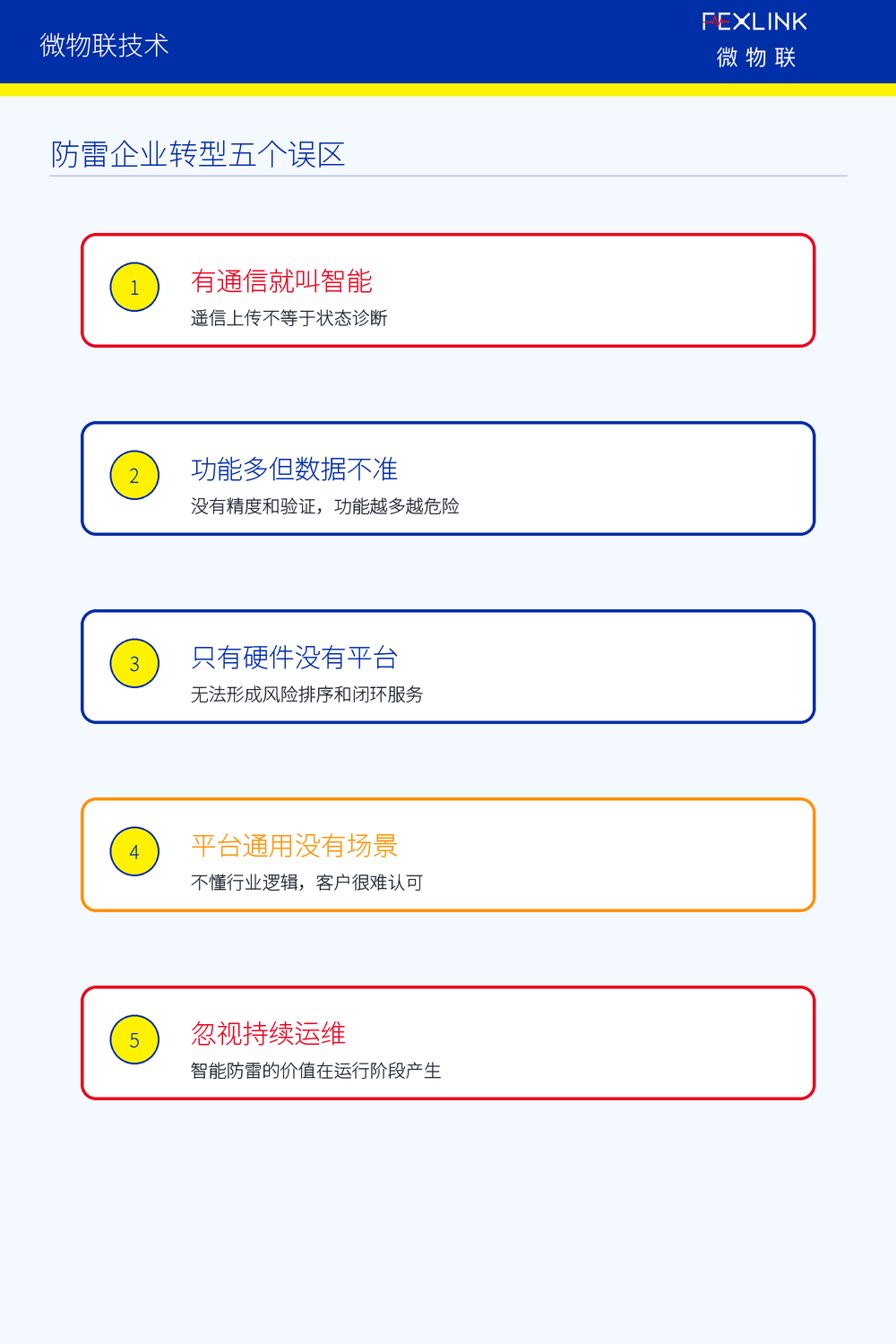 图5：防雷企业转型常见五个误区