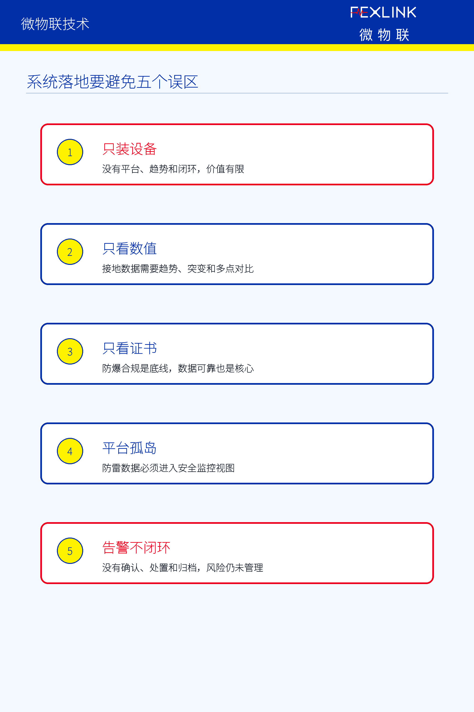 图6：系统落地常见五个误区。