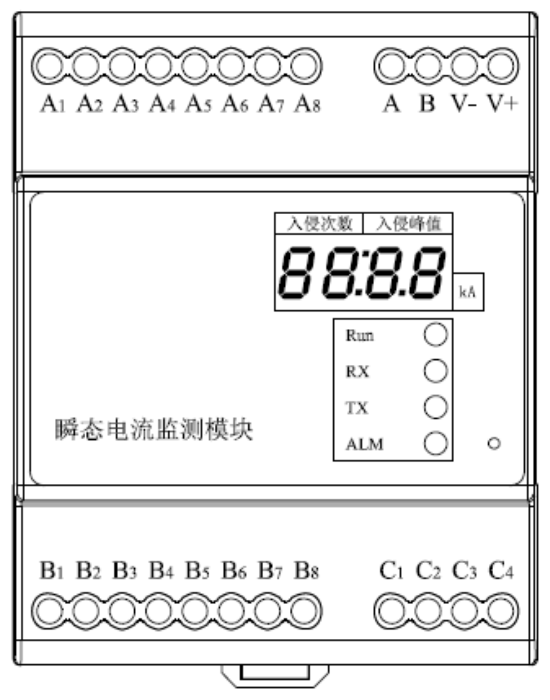 FL瞬態電流監測儀 介面說明圖