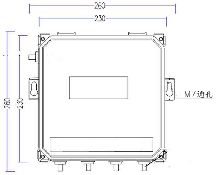 FR Three-Point Grounding Resistance Monitor installation dimensions1