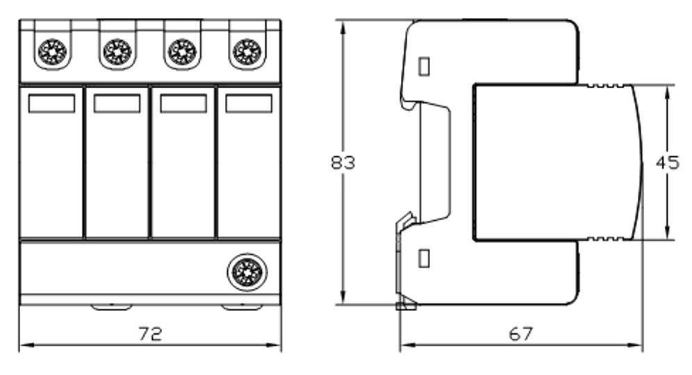 T2-ZL(S)1 SPD installationdimensionImage