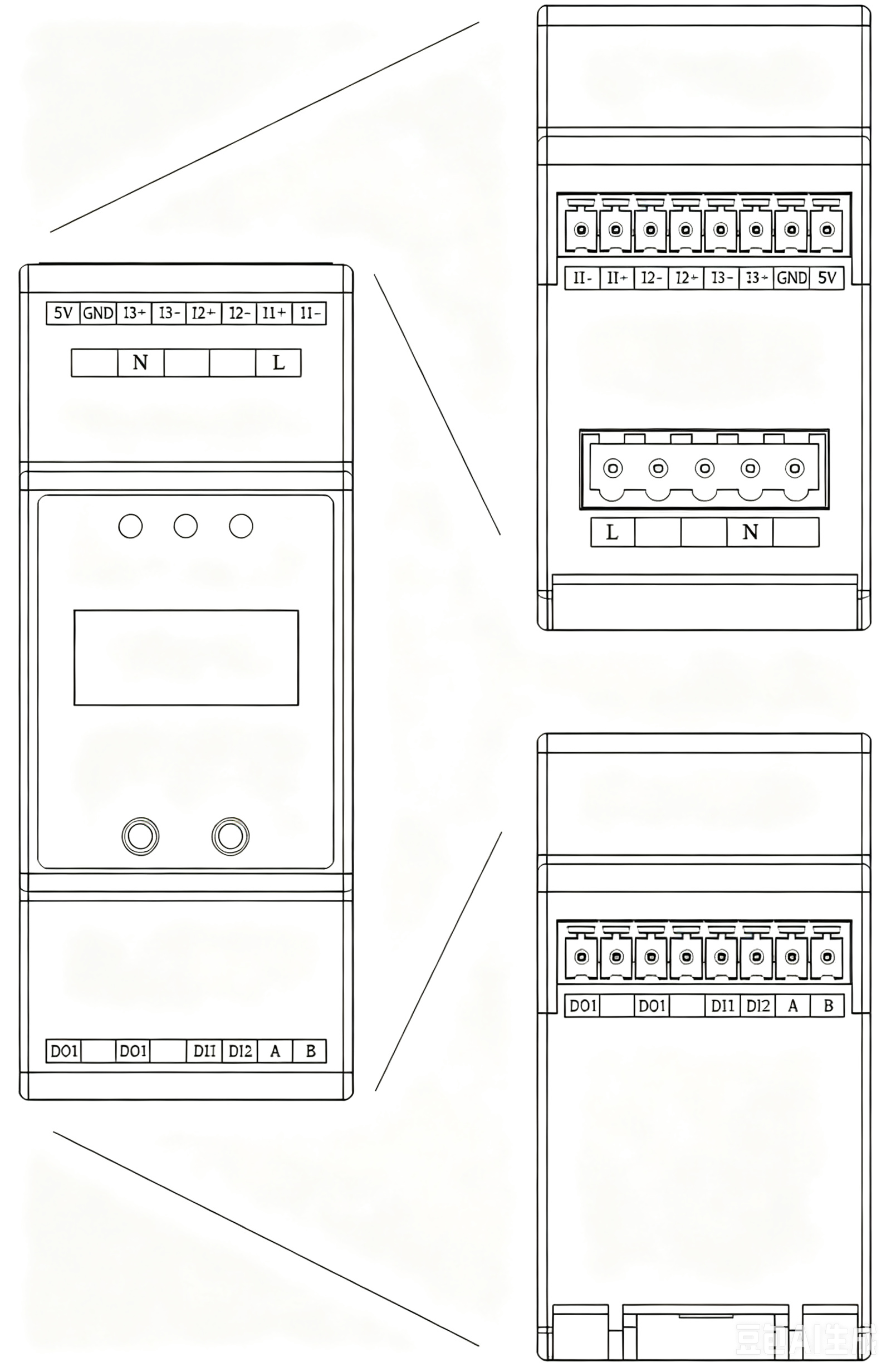 ESC Leakage Current Monitoring Module Interface diagram