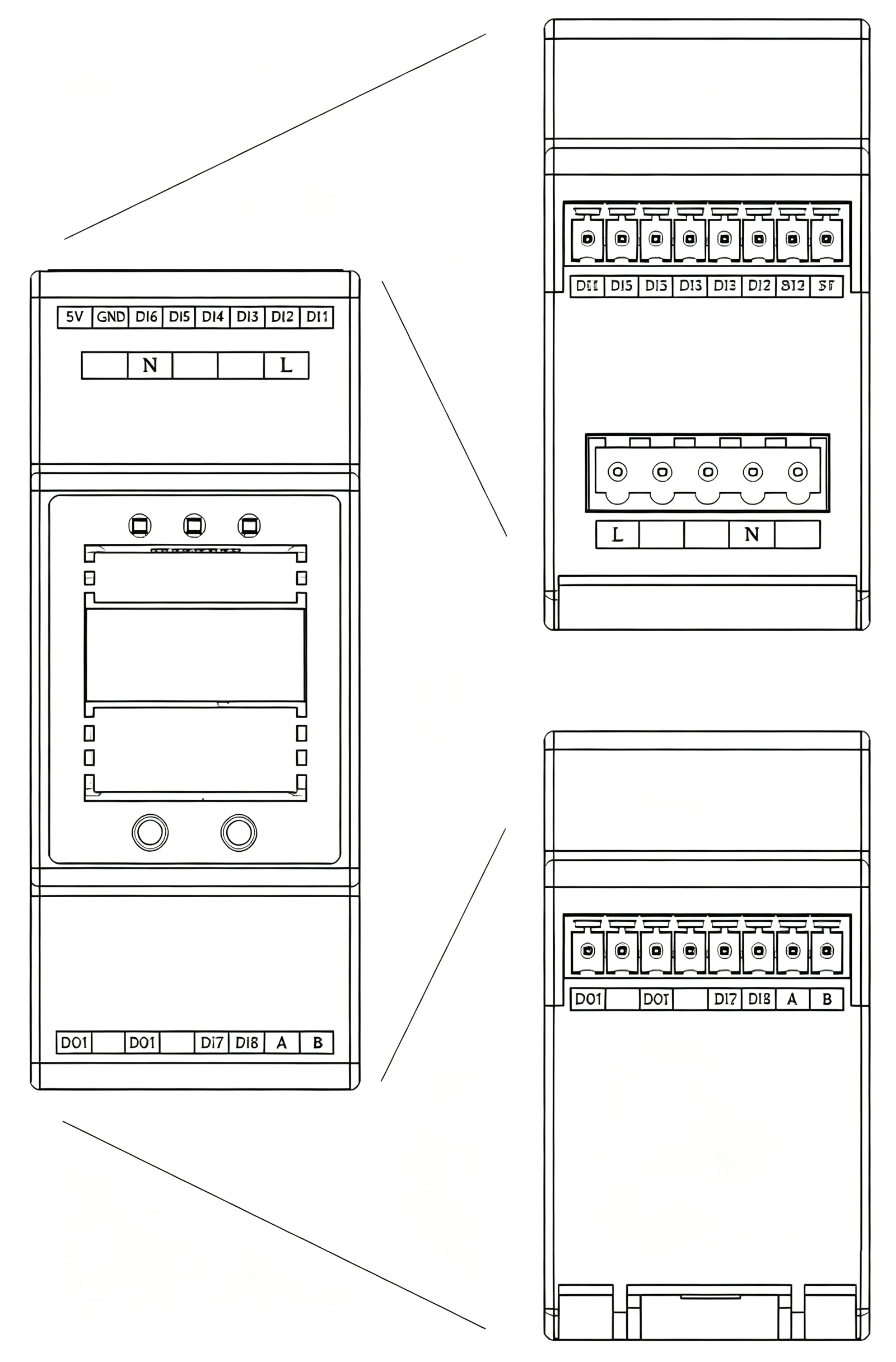 ESI Digital status Monitor Interface diagram