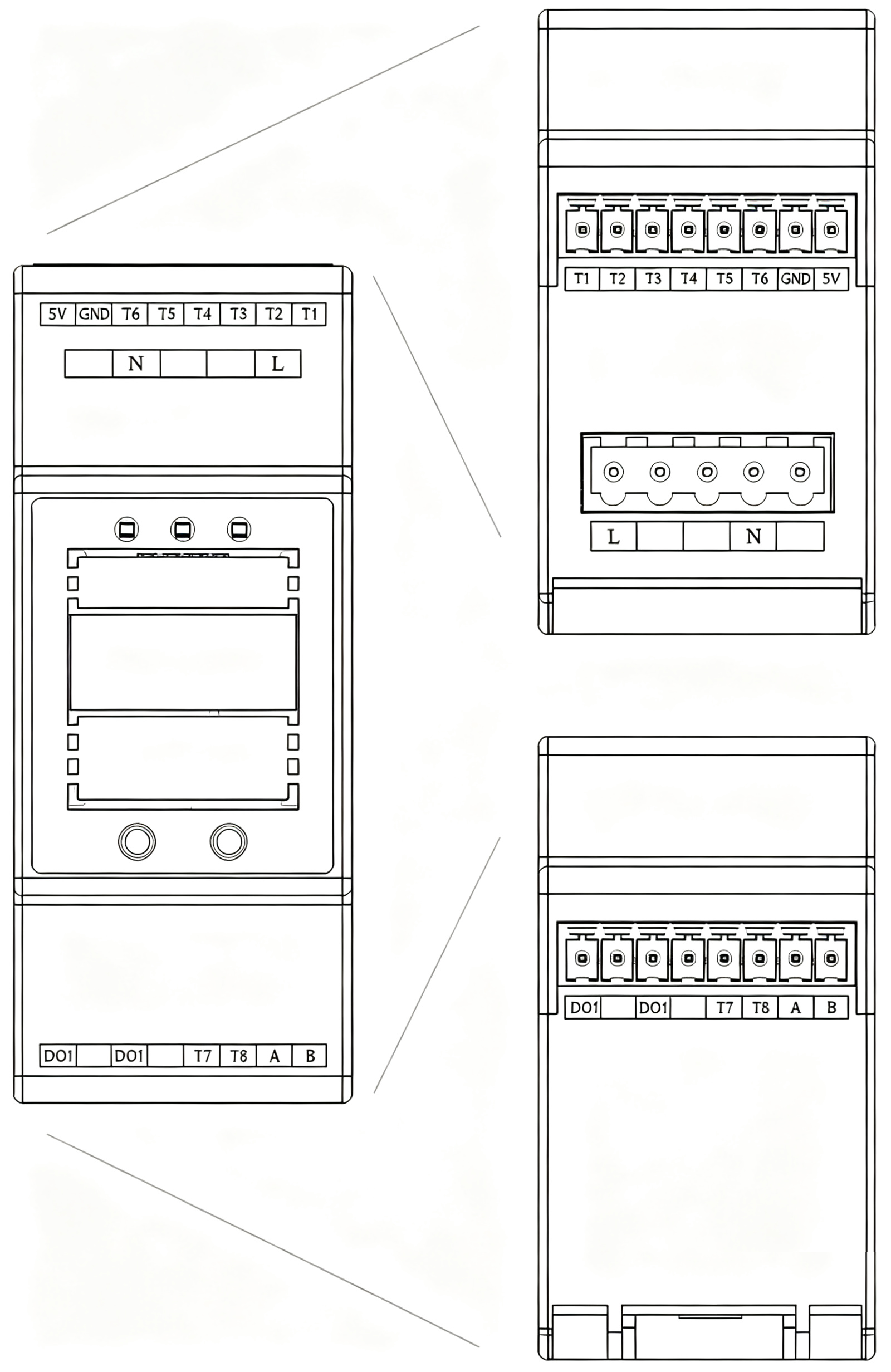 EST Multi-Channel Temperature Module Interface diagram